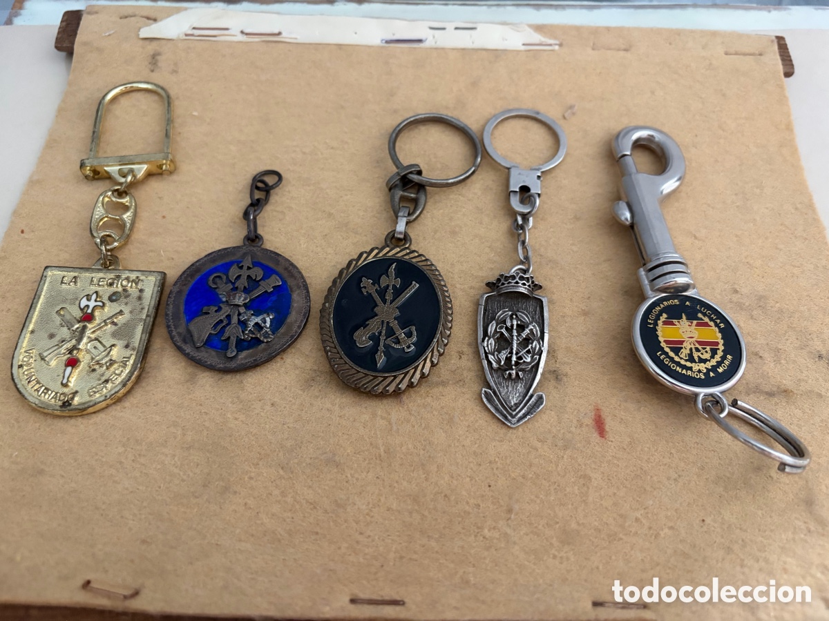 Coleccionismo de llaveros: 5 LAVEROS LEGI&Oacute;N ESPA&Ntilde;OLA - Foto 1