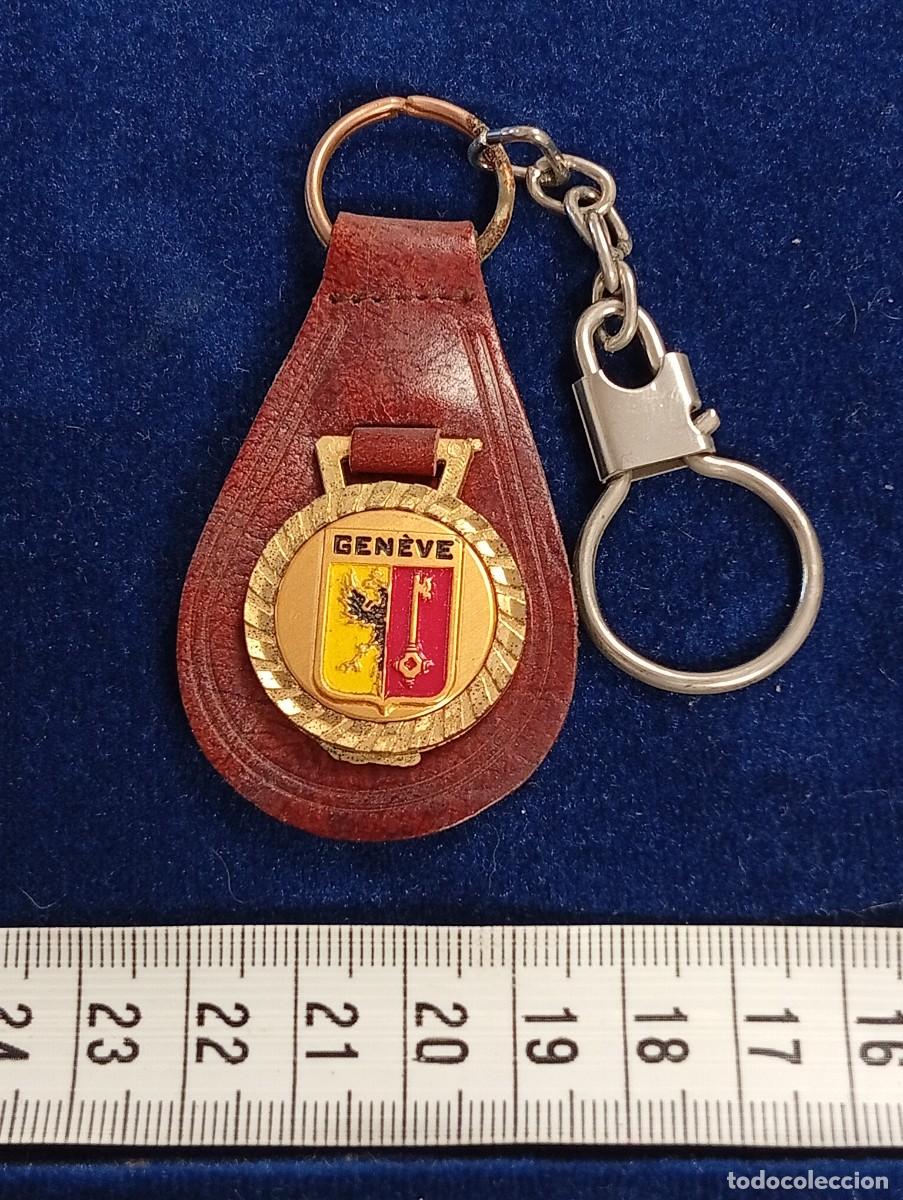 Coleccionismo de llaveros: LLAVERO PIEL ESCUDO GENEVE,GINEBRA,SUIZA-COLECCI&Oacute;N JORDI LLOPART ATLETA MARXA-