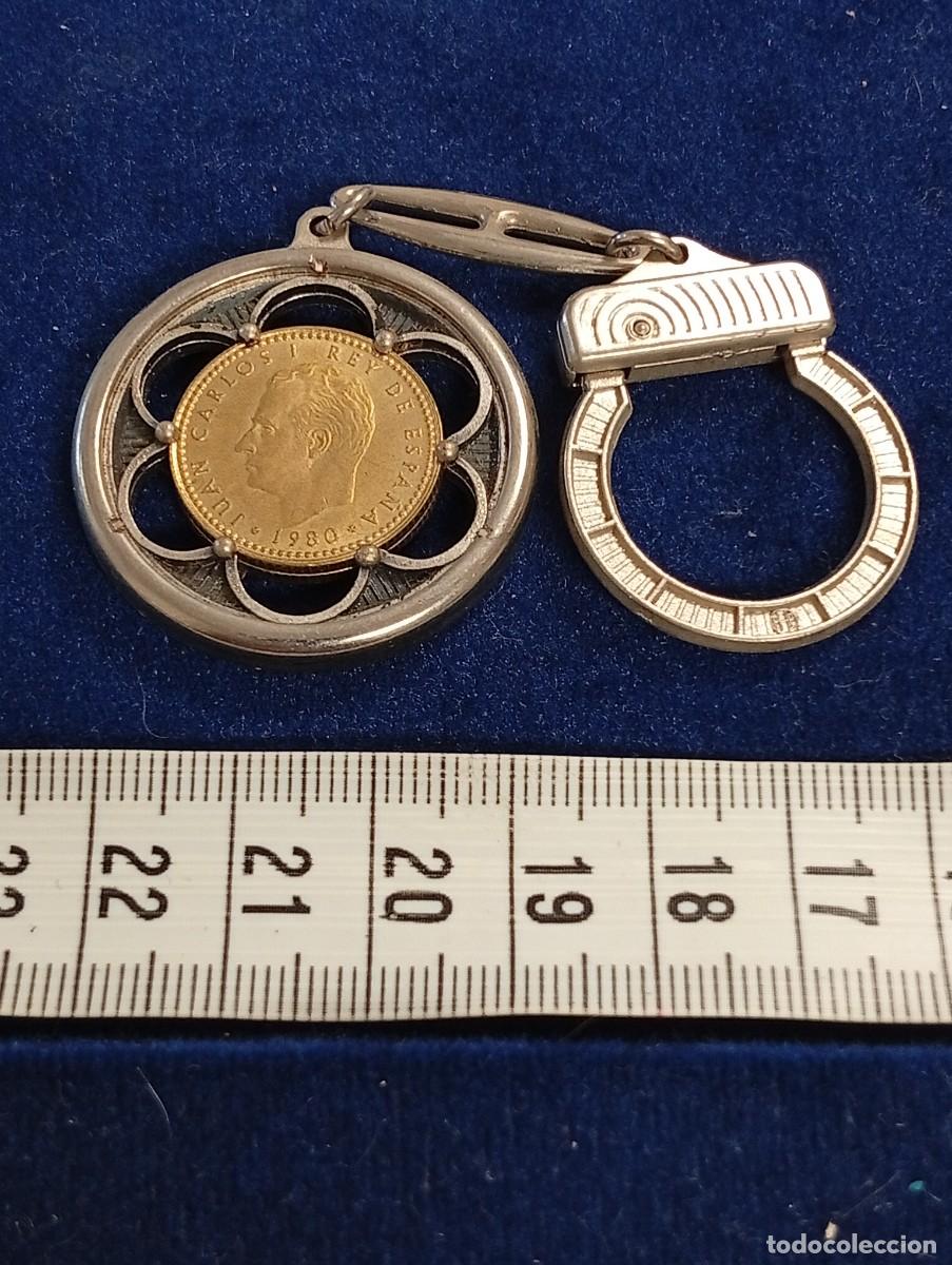 Coleccionismo de llaveros: LLAVERO JUAN CARLOS I PESETA 1980-COLECCI&Oacute;N JORDI LLOPART ATLETA MARXA-