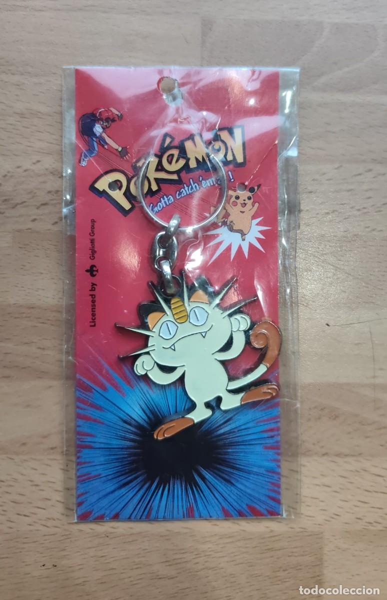 Coleccionismo de llaveros: Llavero Pok&eacute;mon Meowth Vintage 1998 Gigliotti Group embalaje original