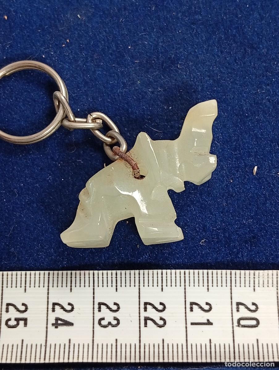 Coleccionismo de llaveros: LLAVERO JADE? ELEFANTE TALLADO ARTESANAL-COLECCI&Oacute;N JORDI LLOPART ATLETA MARXA-