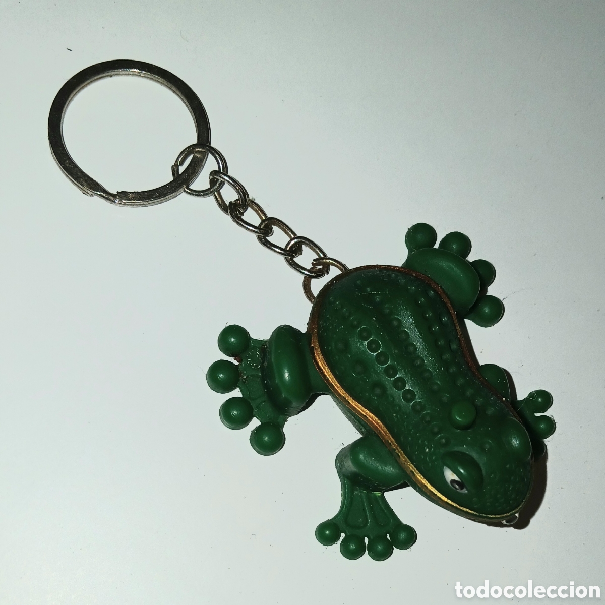Coleccionismo de llaveros: Llavero Rana Verde con Luz y/o Sonido Vintage