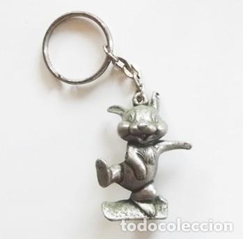 Coleccionismo de llaveros: LLAVERO TAMBOR PERSONAJE DE DIBUJOS ANIMADOS WALT DISNEY AMIGO DE BAMBI - CONEJO FIGURA MU&Ntilde;ECO