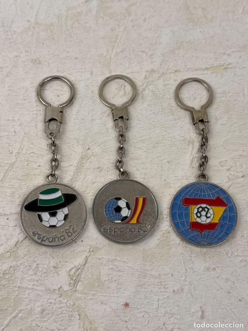 Coleccionismo de llaveros: Lote de 3 llaveros vintage Espa&ntilde;a 82 &ndash; Mundial de F&uacute;tbol 1982