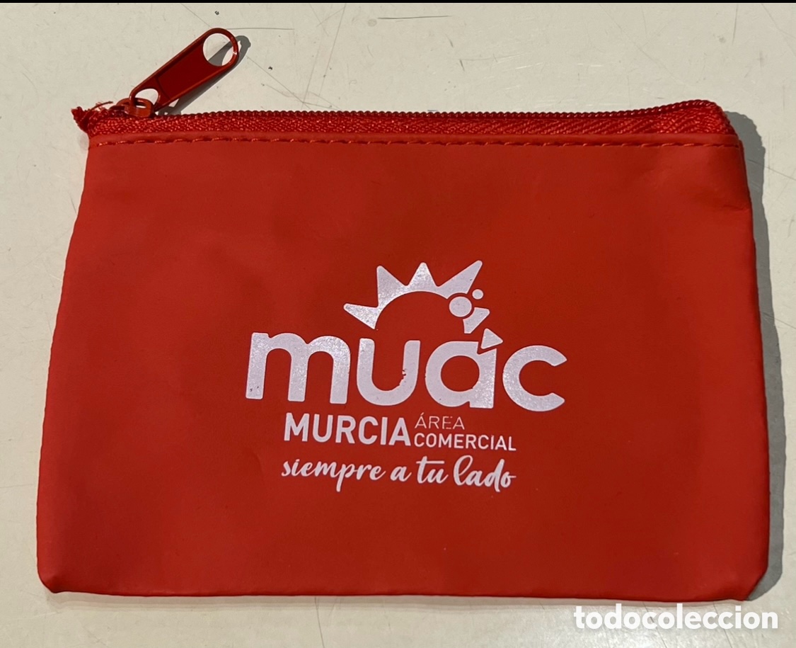 Coleccionismo de llaveros: Llavero / Monedero. Publicidad MUAC. &Aacute;rea Comercial. Murcia. 2022.