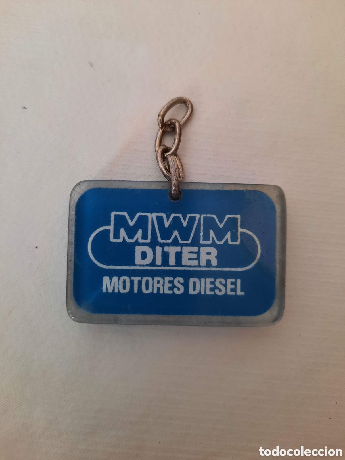 Coleccionismo de llaveros: Antiguo llavero pl&aacute;stico MWM Diter Motores Diesel