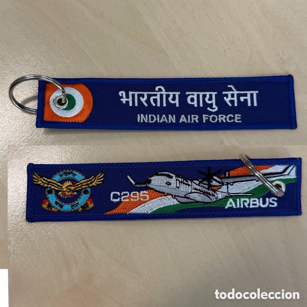 Coleccionismo de llaveros: Llavero Bordado C295 Indian Air Force