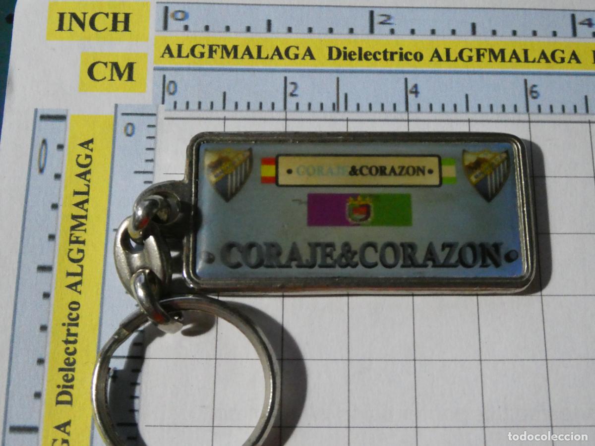 Coleccionismo de llaveros: LLAVERO DE DEPORTES. M&Aacute;LAGA CLUB DE F&Uacute;TBOL. CORAJE Y CORAZ&Oacute;N