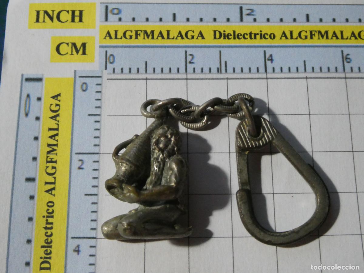 Coleccionismo de llaveros: LLAVERO DE MINIATURAS FIGURITAS. FIGURA TIPO GRIEGA CON C&Aacute;NTARO, DIOS VINO?