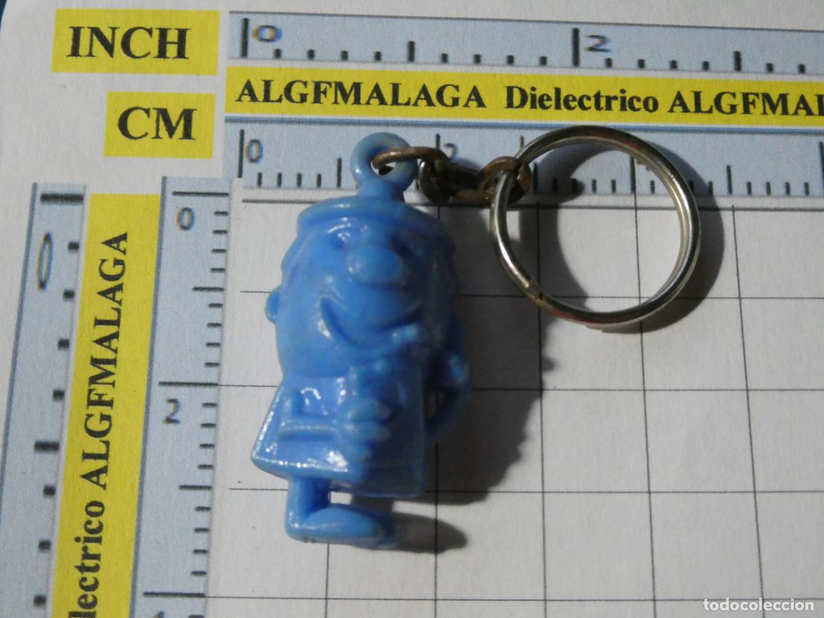 Coleccionismo de llaveros: LLAVERO DE MINIATURAS FIGURITAS. FIGURA GOLDEN WONDER AZUL