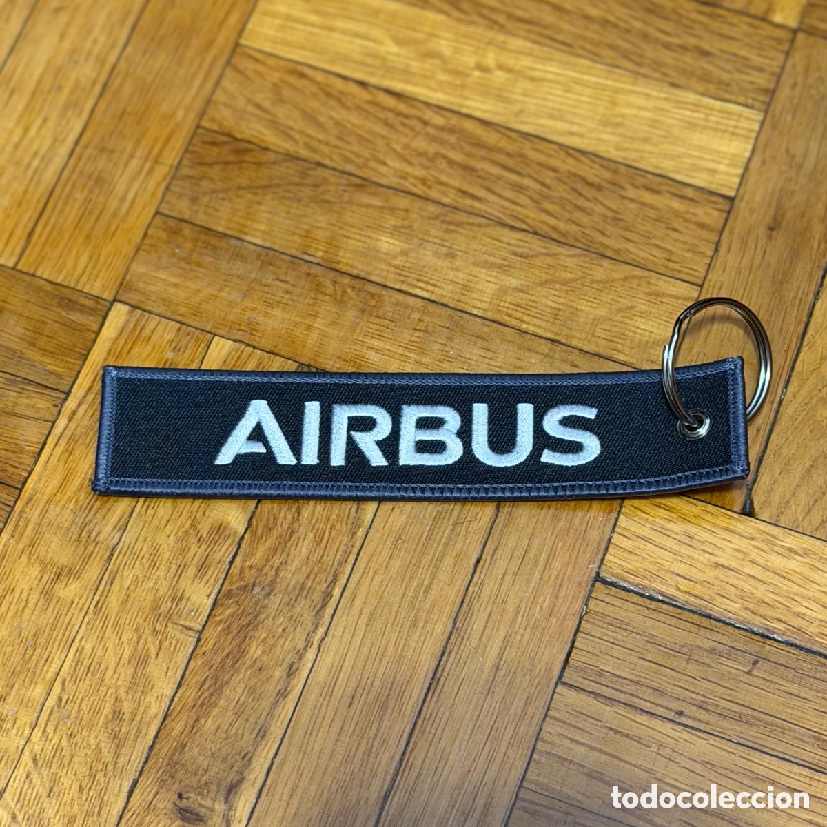 Coleccionismo de llaveros: Llavero Remove Before Flight Airbus Bordado - Foto 2