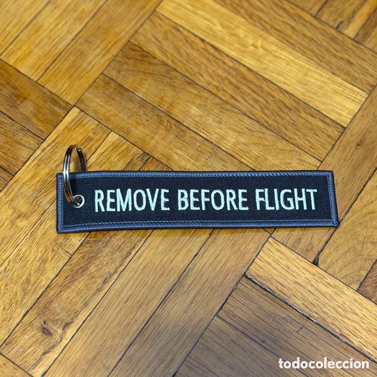 Coleccionismo de llaveros: Llavero Remove Before Flight Airbus Bordado - Foto 3