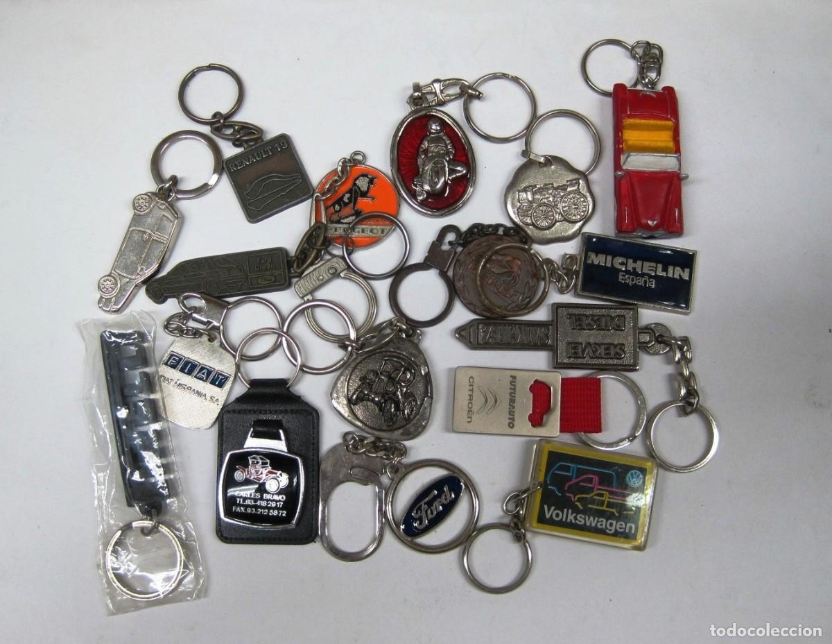 Coleccionismo de llaveros: LOTE DE LLAVEROS - MOTIVOS MARCAS DE COCHES Y CONCESIONARIOS - 17 UNIDADES