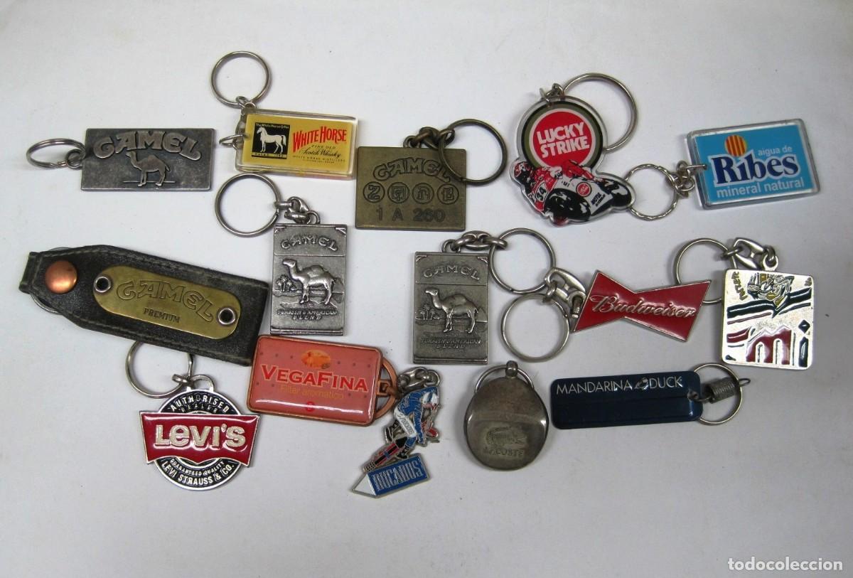 Coleccionismo de llaveros: LOTE DE LLAVEROS - MOTIVOS MARCAS COMERCIALES - 14 UNIDADES +1 REPETIDO