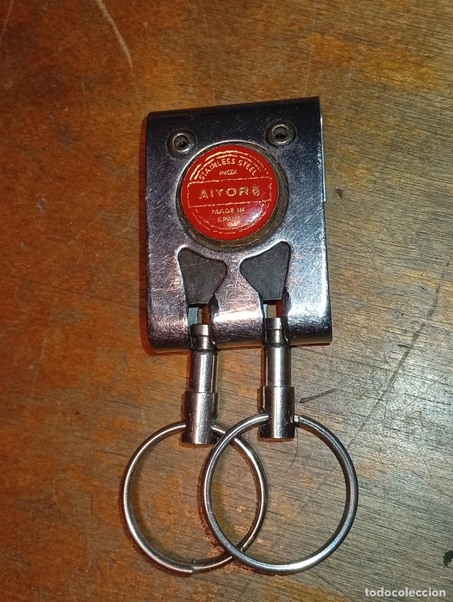 Coleccionismo de llaveros: Funcional llavero AITOR para cintur&oacute;n para navaja llaves acero vintage cuchiller&iacute;a Made in Spain
