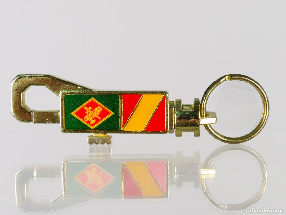 Coleccionismo de llaveros: Llavero gancho Guardia Civil Bandera Espa&ntilde;a a&ntilde;os 70 - 80