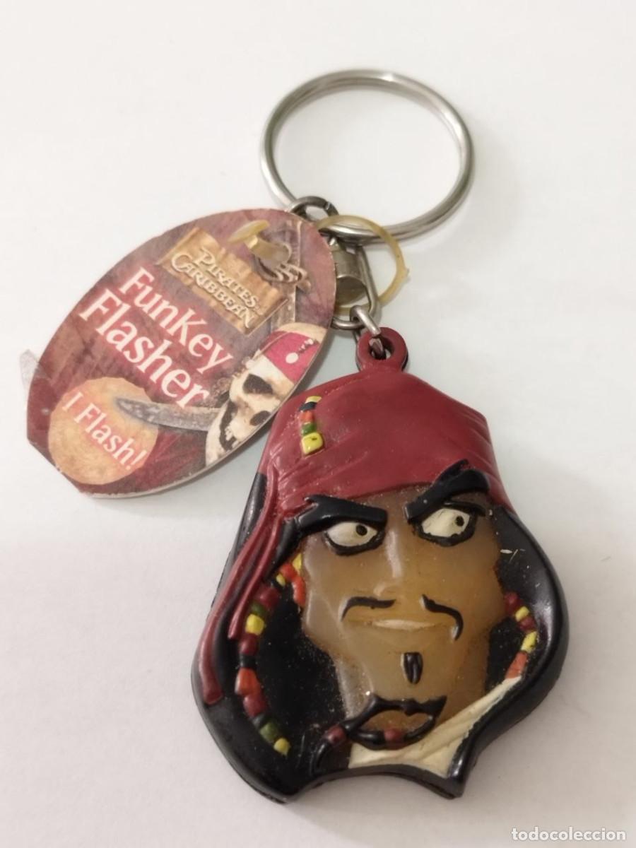 Coleccionismo de llaveros: Llavero Disney Jack Sparrow Piratas del Caribe Funky Flasher con etiqueta