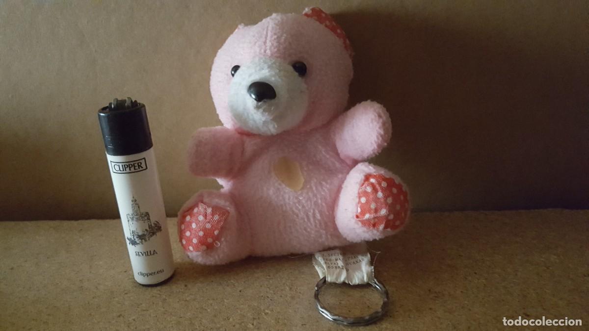 Coleccionismo de llaveros: Llavero Osito de peluche rosa.