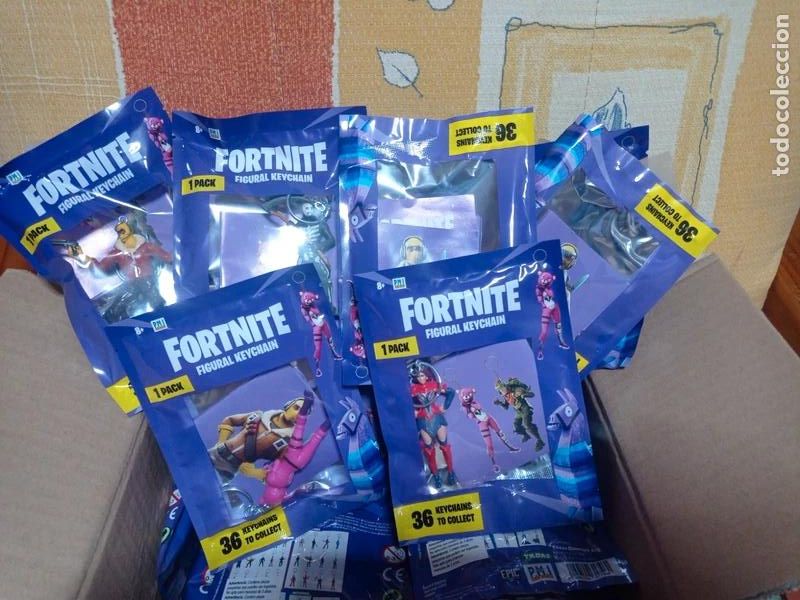 Coleccionismo de llaveros: &Uacute;nica completa 36 llaveros Fortnite pvc series 1 dificil&iacute;sima
