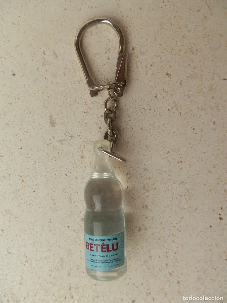 Coleccionismo de llaveros: Llavero publicitario vintage de botella en miniatura de Agua Mineral Natural Betelu. A&ntilde;os 60-70.