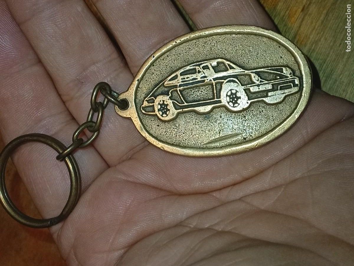 Coleccionismo de llaveros: DIFICIL LLAVERO PORSCHE SOLIDO TODO BRONCE VINTAGE AUTOM&Oacute;VIL 911 959 356 DEPORTIVO A&Ntilde;OS 70