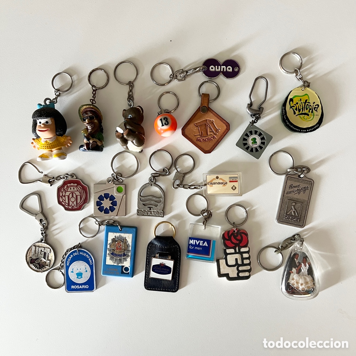 Collectionnisme de portes-cl&eacute;s: Llaveros motivos varios - Lote 1