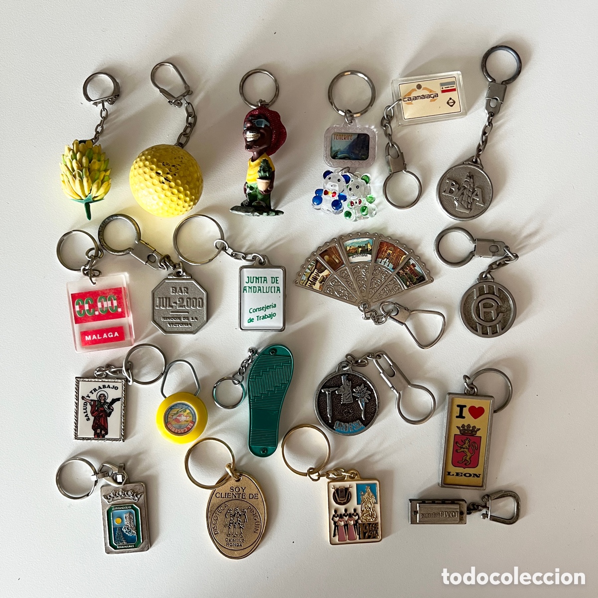 Collectionnisme de portes-cl&eacute;s: Llaveros motivos varios - Lote 5