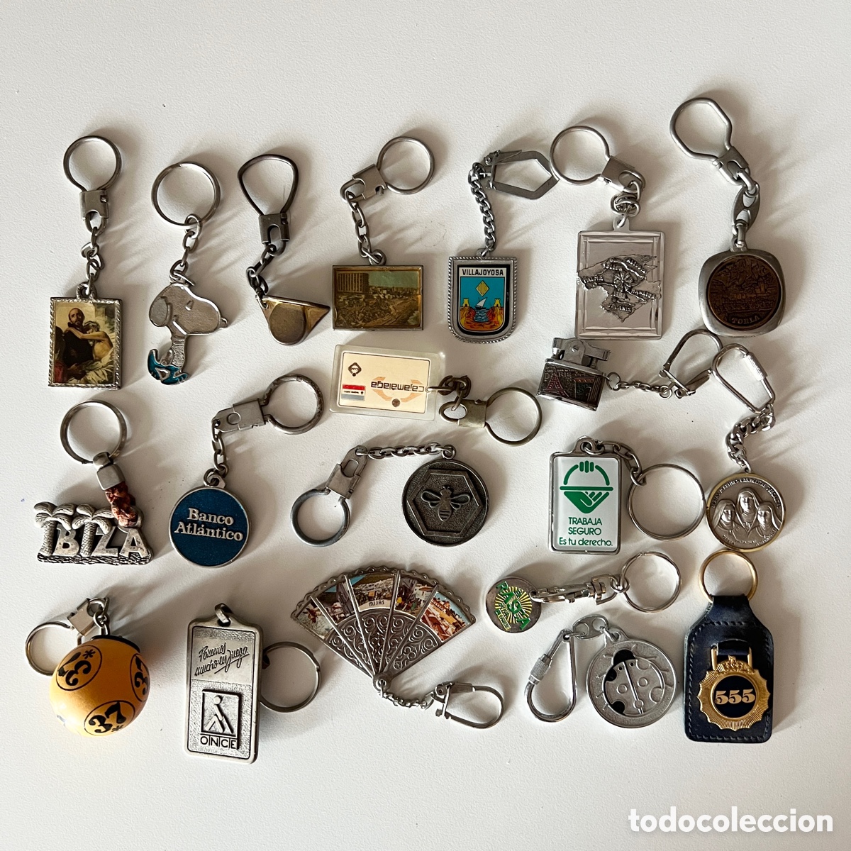 Collectionnisme de portes-cl&eacute;s: Llaveros motivos varios - Lote 8