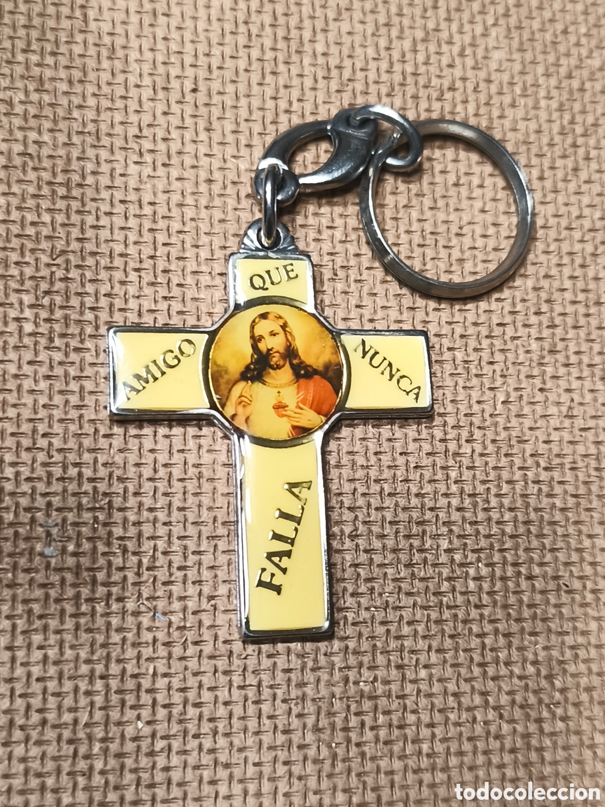 Coleccionismo de llaveros: Llavero Antiguo CRUZ Religiosa