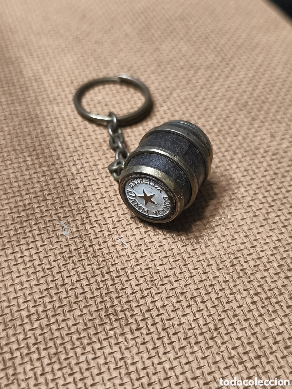 Coleccionismo de llaveros: Llavero Antiguo Barril Cerveza Estrella Dorada DAMM