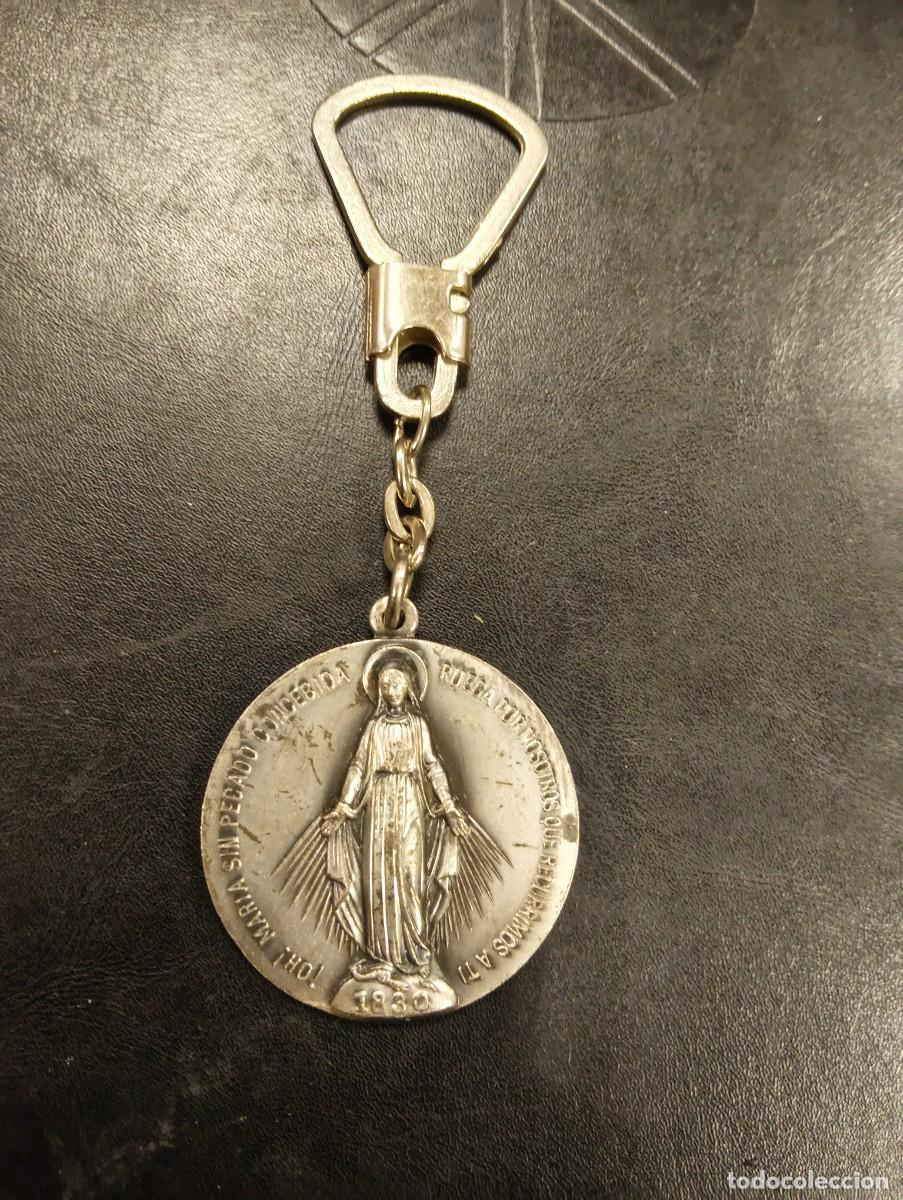Coleccionismo de llaveros: LLAVERO JUVENTUDES MARIANAS VICENCIANAS - VIRGEN MILAGOSA - 150 ANIVERSARIO - TORRE DE BENAGALBON