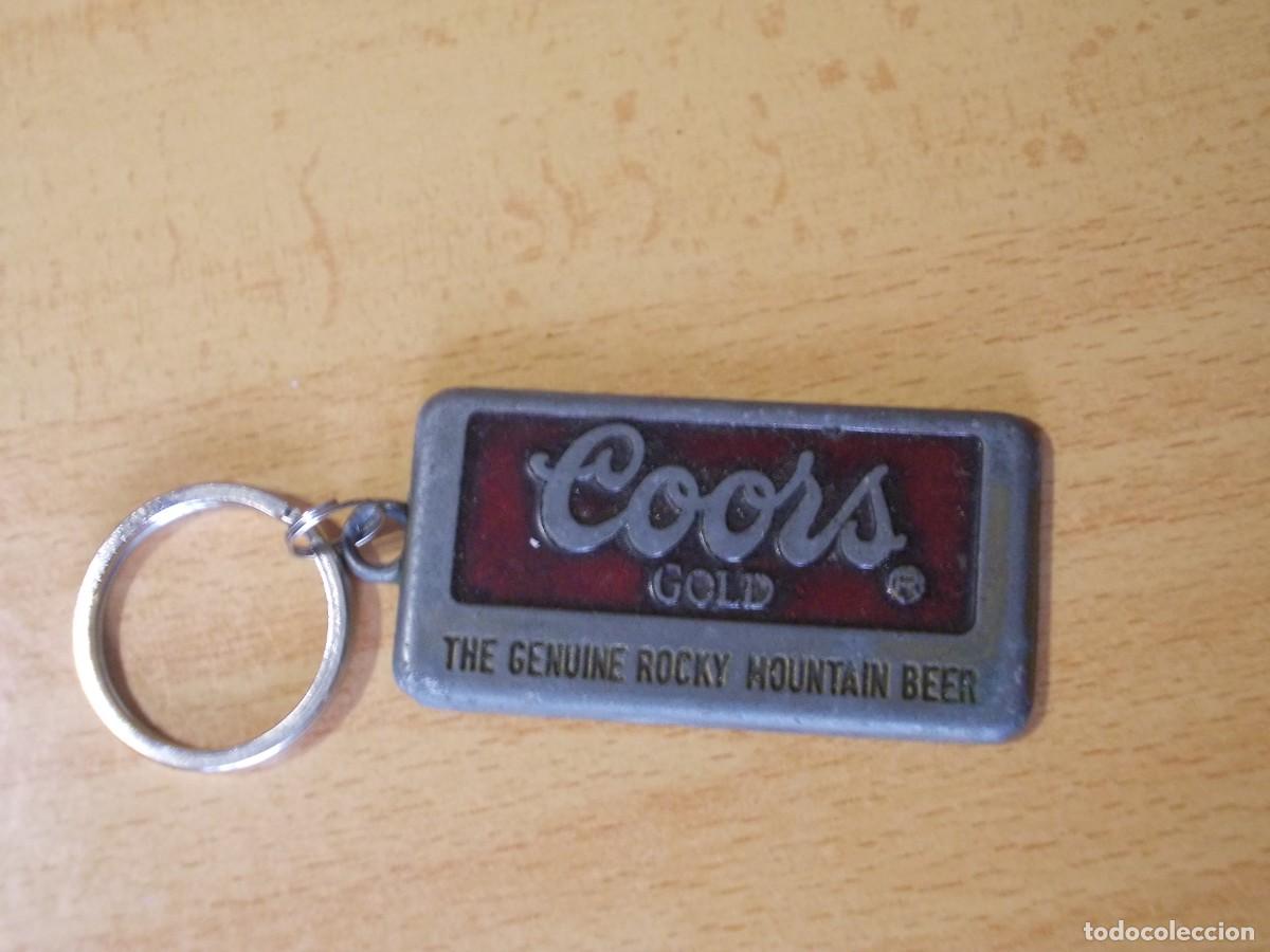 Collezionismo di Portachiavi: Llavero Coors Gold cerveza publicidad bar americano metalico llaveros retro original USA bebida