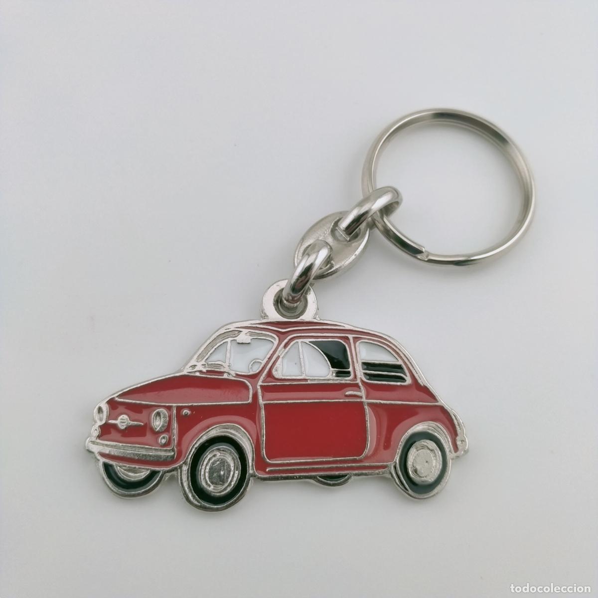 Coleccionismo de llaveros: llavero fiat 500 rojo