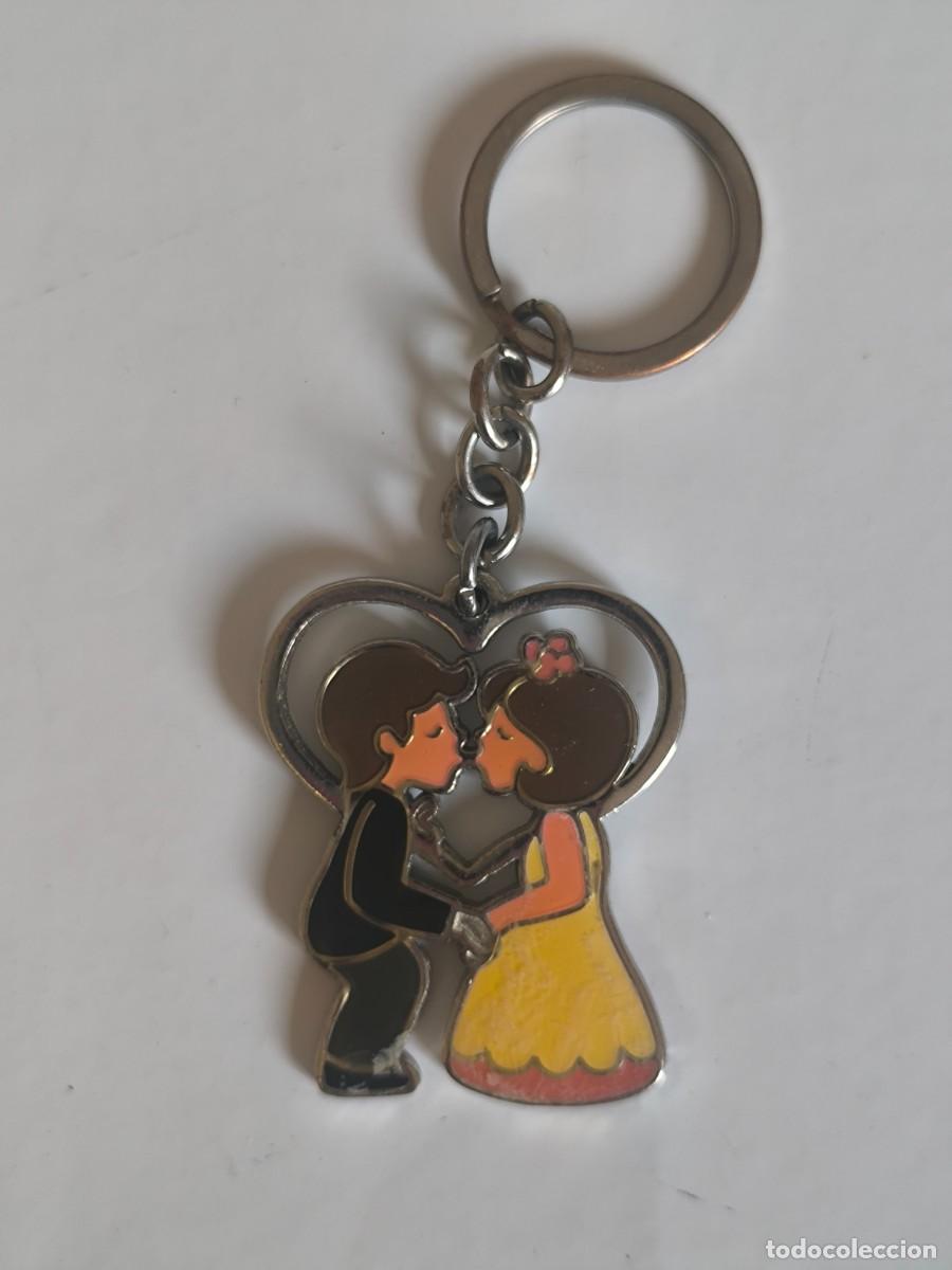 Coleccionismo de llaveros: Llavero Coraz&oacute;n Pareja Enamorada