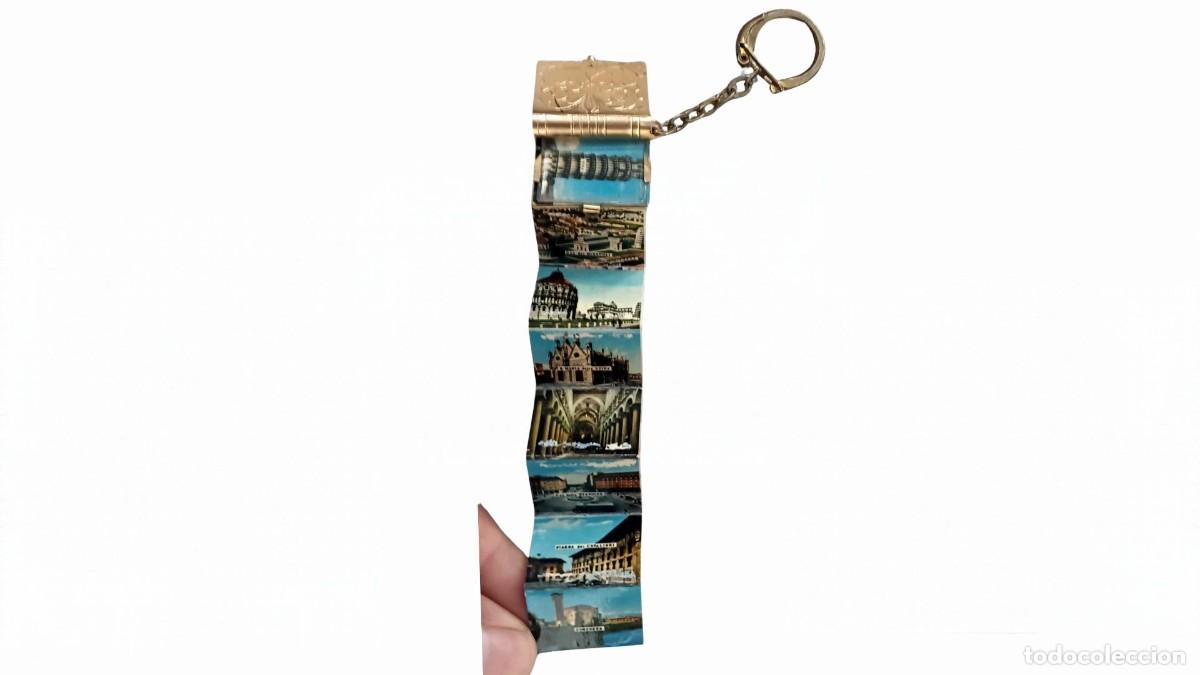 Coleccionismo de llaveros: LLAVERO SOUVENIR LIBRO EN MINIATURA DE PISA - ITALIA - A&Ntilde;OS 80-90