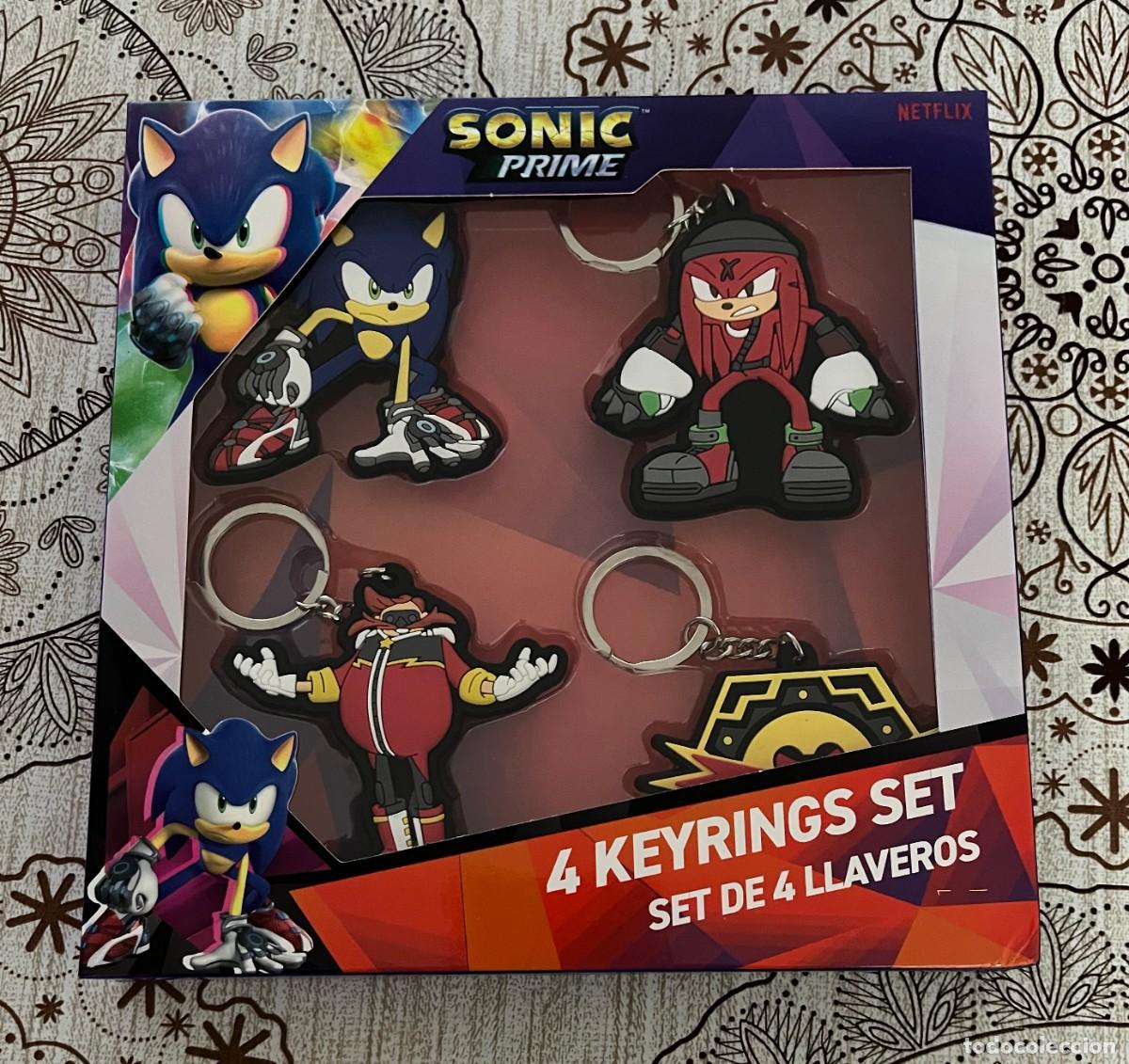 Coleccionismo de llaveros: Set 4 Llaveros Sonic Prime Netflix