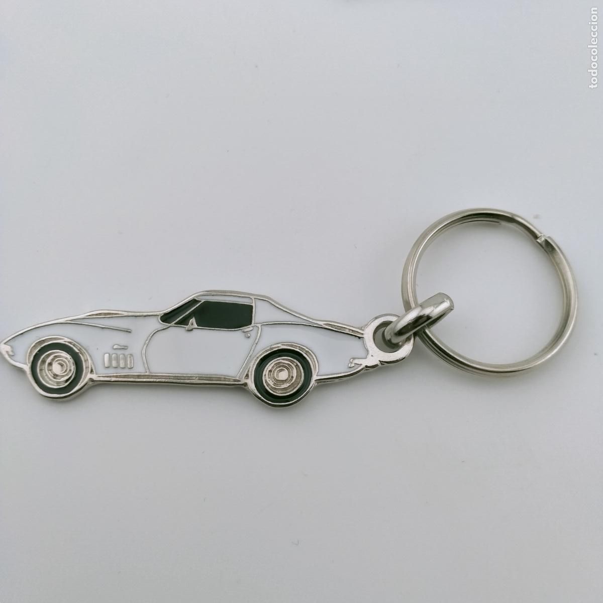 Coleccionismo de llaveros: llavero chevrolet corvette c3 blanco
