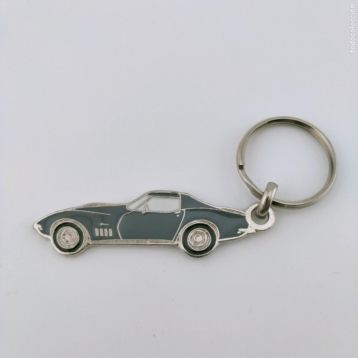 Coleccionismo de llaveros: llavero chevrolet corvette c3 stingray gris