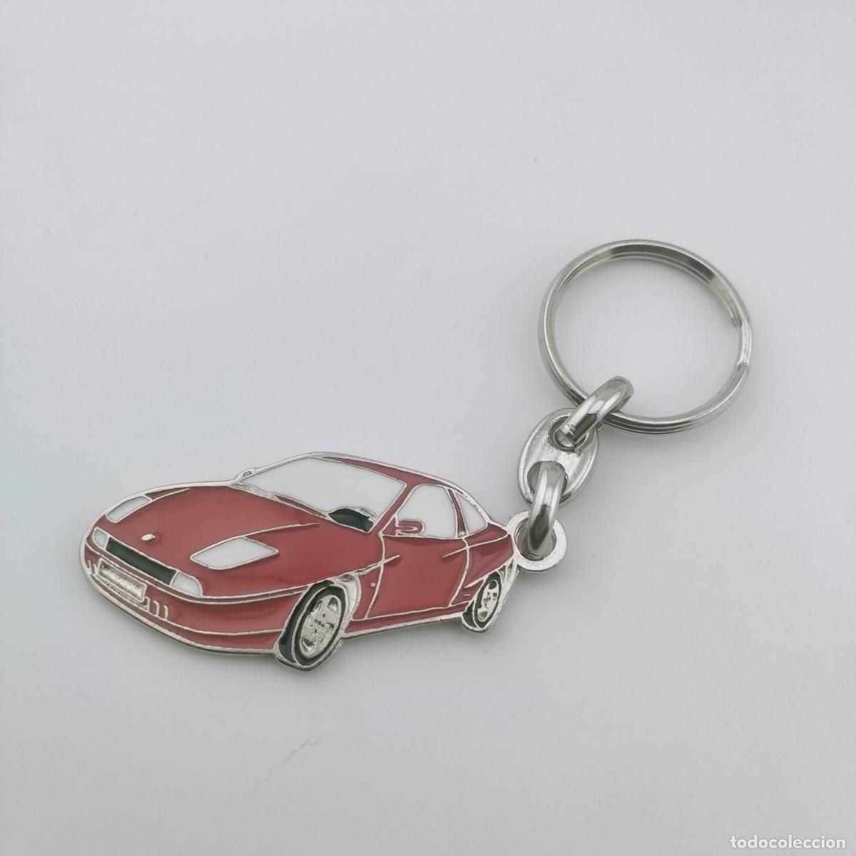Coleccionismo de llaveros: llavero fiat coupe rojo