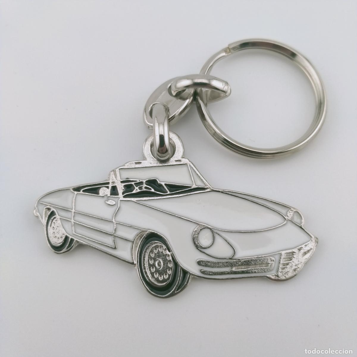 Coleccionismo de llaveros: llavero alfa romeo spider blanco - Foto 1