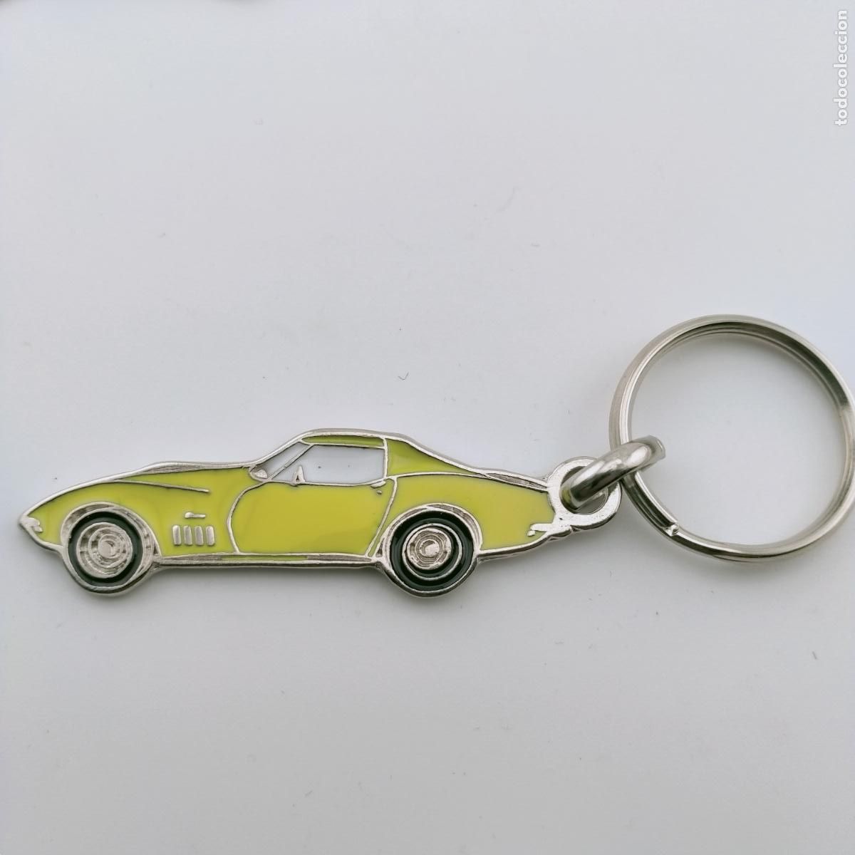 Coleccionismo de llaveros: llavero chevrolet corvette c3 amarillo