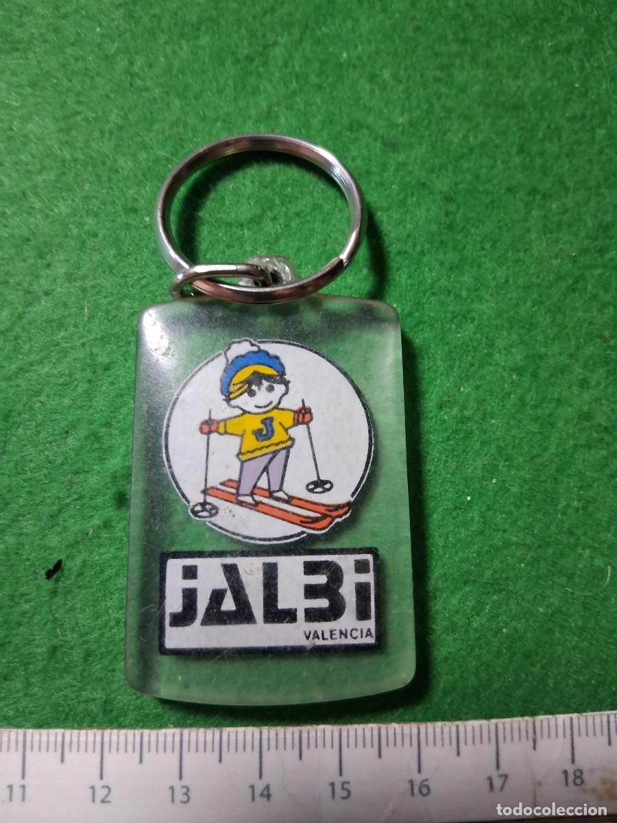Collection of Keychains: LLAVERO JALBI, EMPRESA TEXTIL VALENCIA.