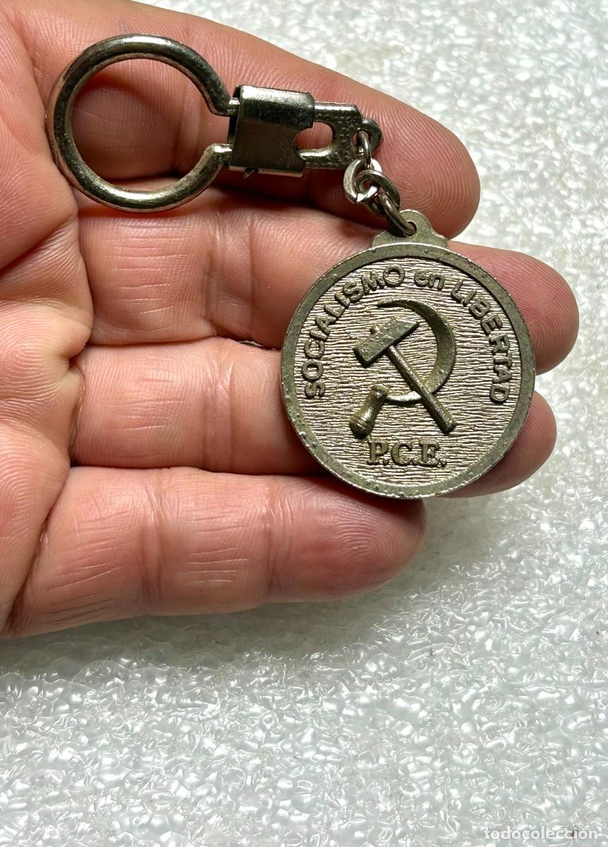 Colecionismo de porta-chaves: 4288.Llavero hist&oacute;rico de propaganda pol&iacute;tica del Partido Comunista de Espa&ntilde;a (PCE)