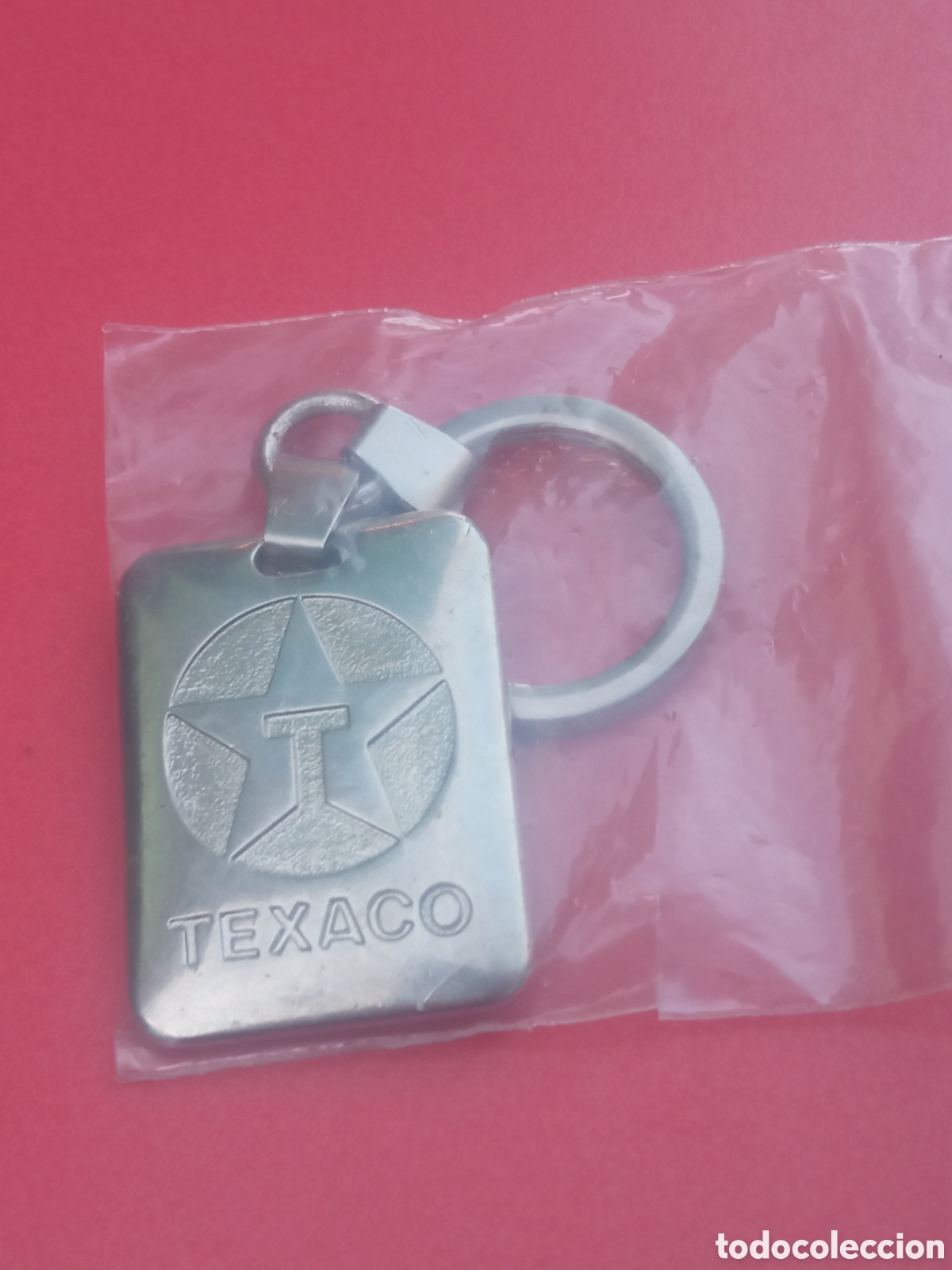 Colecionismo de porta-chaves: Antiguo llavero Texaco,