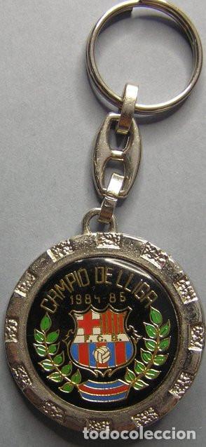 Collection of Keychains: LLAVERO DEL FUTBOL CLUB BARCELONA - CAMPEON DE LA LIGA 1984-85