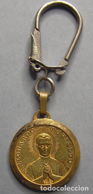 Colecionismo de porta-chaves: LLAVERO CONMEMORATIVO DE LA BEATIFICACION DE LEONARDO MURIALDO POR PARTE DE PABLO VI EN 1963