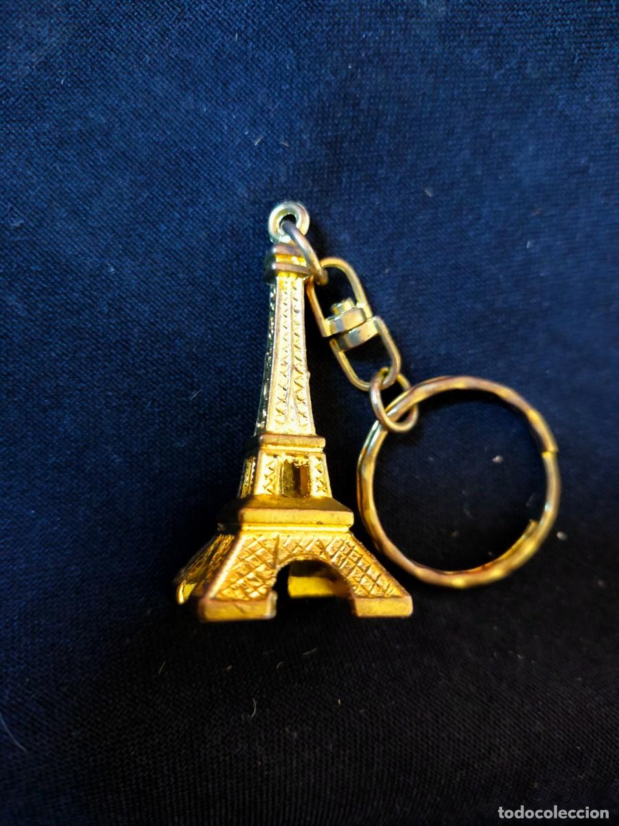 Coleccionismo de llaveros: LLAVERO MET&Aacute;LICO TORRE EIFFEL PAR&Iacute;S RECUERDO DORADO