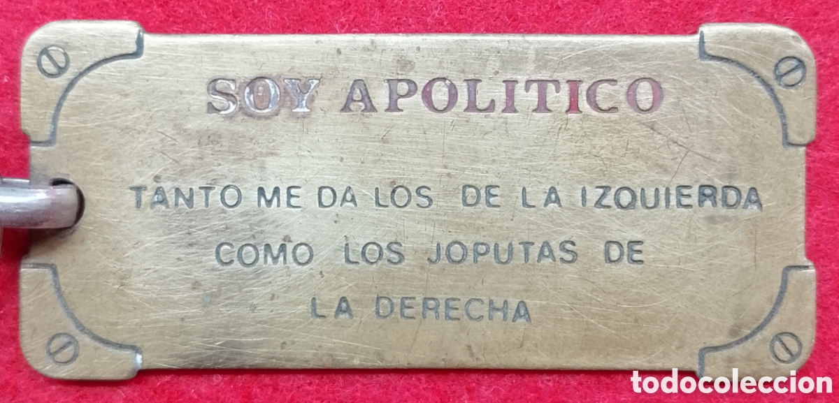 Coleccionismo de llaveros: Llavero pol&iacute;tico humor&iacute;stico