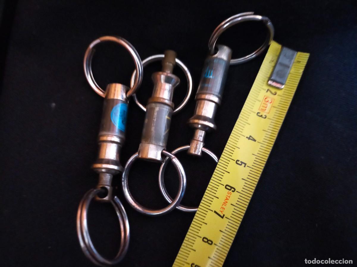 Coleccionismo de llaveros: LOTE DE 3 LLAVEROS PUBLICITARIOS DE TRACCI&Oacute;N (PULL-APART KEYCHAIN). DE LIBERACI&Oacute;N R&Aacute;PIDA. A&Ntilde;OS 70