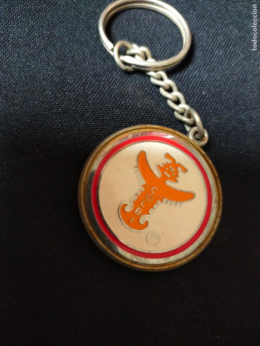 Coleccionismo de llaveros: LLAVERO RETRO MARCA QUE PARECE ORION. PUBLICIDAD DE &Eacute;POCA ESMALTADO NARANJA. A&Ntilde;OS 70 / 80